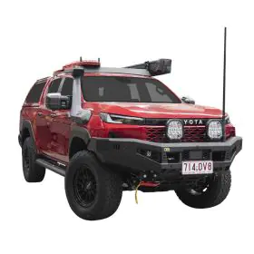 TJM VENTURER BULL BAR BLACK STEEL