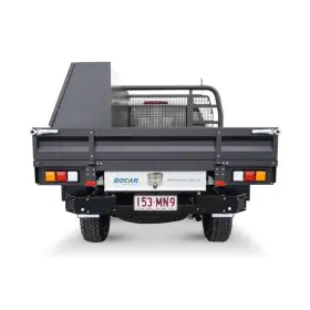 BOCAR DUAL CAB STEEL TRAY - BLACK