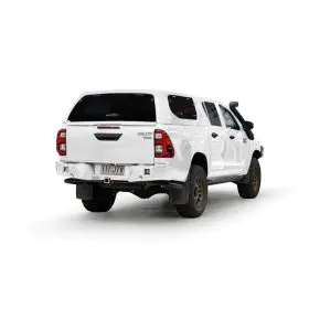 FLEXI ESSENTIAL CANOPY DUAL CAB A DECK FROSTED WHITE 089